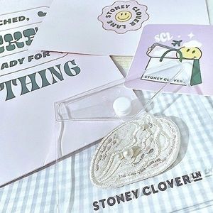 new: Stoney Clover Ln. oyster shell patch w. plastic pearls
